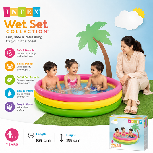Inflatable Kids Swimming Pool 3 feet
