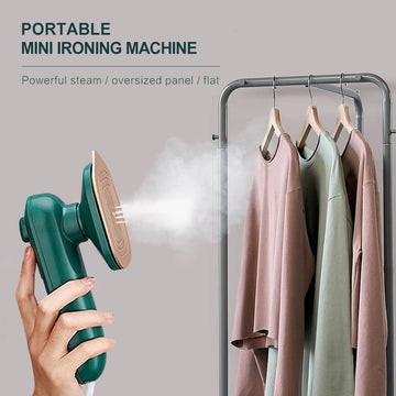 Portable handheld mini clothes iron with water reservoir